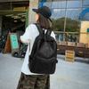 Schoolbag Korean Version Black Backpack College Student Travel Schoolbag Outdoor Leisure 11 Inch Computer Backpack Common for Couples