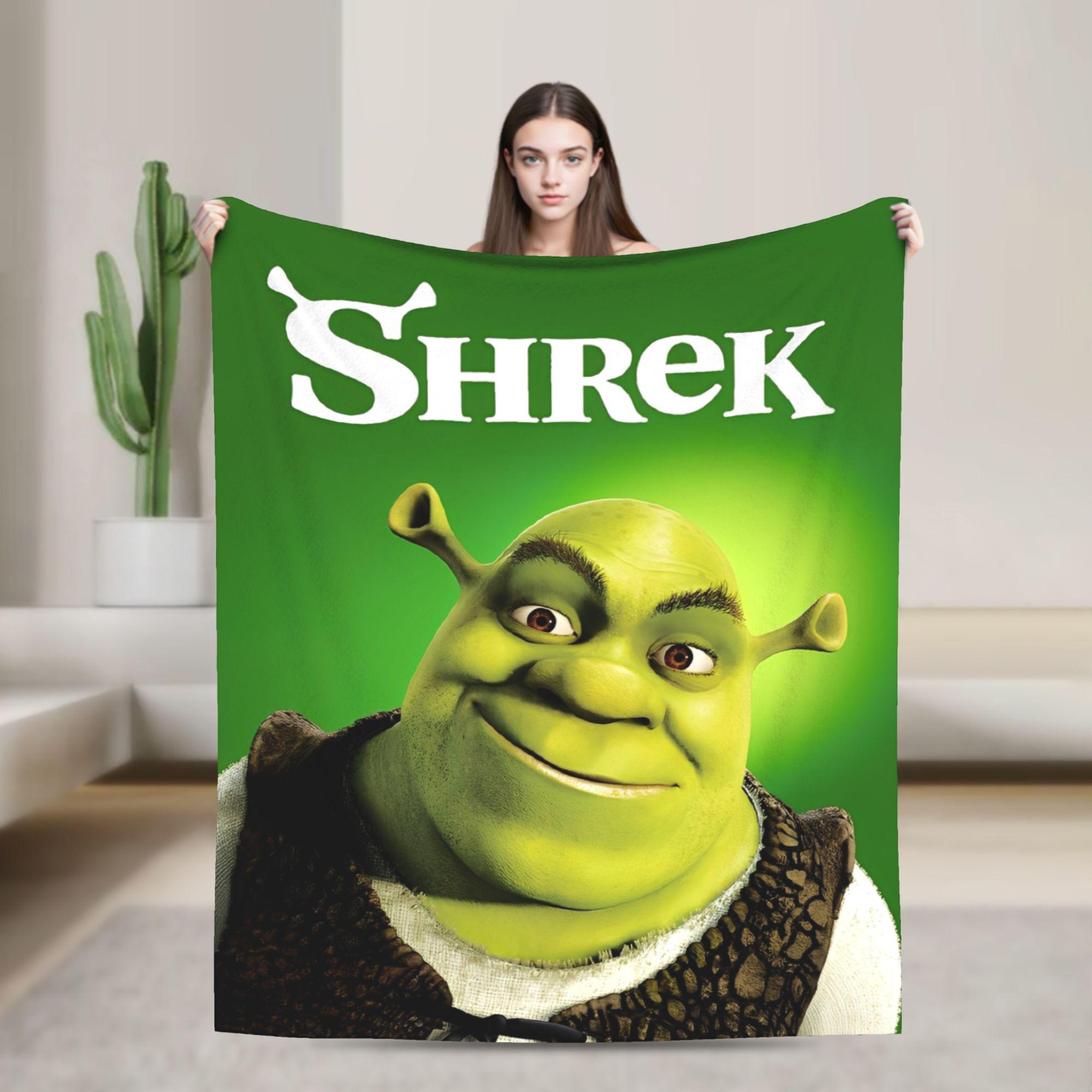 

Funny Shreks Meme Printed Fashion Blanket For Men Women Super Soft Warm Throw Fashion Blankets for Living Room es Multi-size 100x150cm