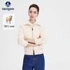 Women's 100% Wool Cable Knit Zip Cardigan