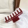 Hair Claw Soft Silicone Anti-slip Teeth Back Head Hair Clip