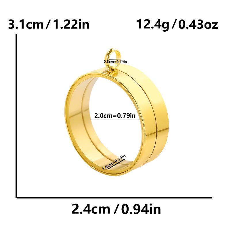 Thickness 10mm Innner Size 15-45mm Stainless Steel Locket Pendants For Jewelry Makings Supplies Round Glass Twist Screw Lockets