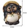 Marui Pottery Shigaraki Ware Lucky Tanuki Size 7 17cm wide x 22cm Auspicious Good Fortune Made in Figurine, (approx. high), Item, Gift, Ceramic,