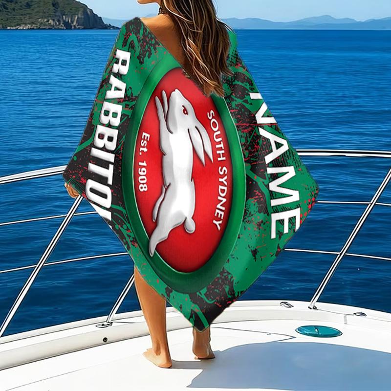 1pc Football23 Beach Towel with Custom Name, Beach/Swimming/Bath/Picnic/Camping Towel, Suitable for Seaside Beaches