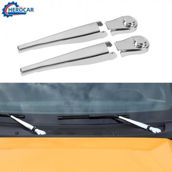 4xCHrome Front Window Windshield Wiper Blade Cover Trim for Ford Bronco -25