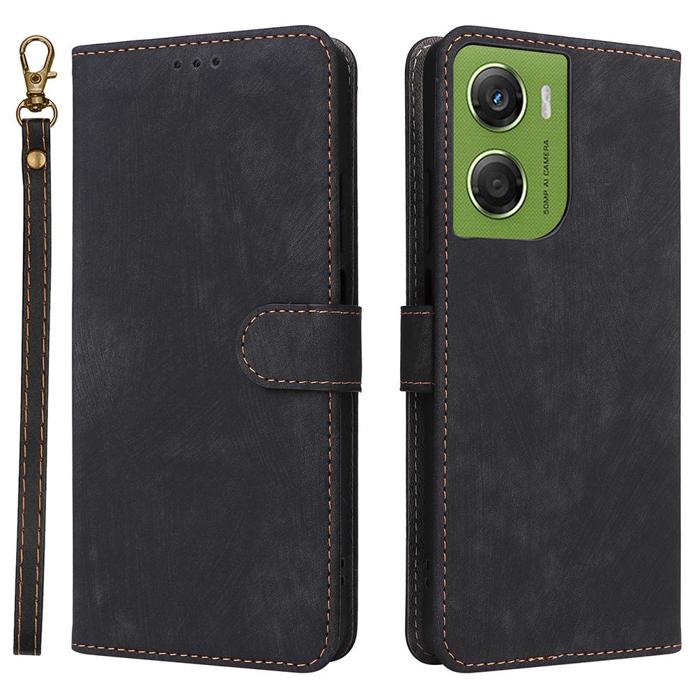 For Motorola Moto G06 4G/G06 Power 4G Case Wallet RFID Blocking PU Leather Phone Cover Stand with Strap