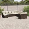 VidaXL Garden Lounge Set with Cushions 11 Pcs, Sofas with Adjustable Feet, Outdoor Furniture Set Patio Terrace, 3250452