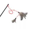 Feather Cat Toy Stick with Mint Ball and Colorful Mouse - Self-entertainment Cat Toy Supply