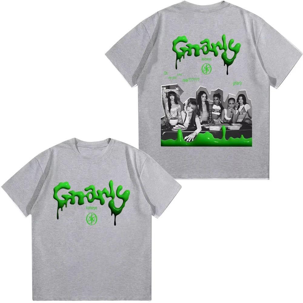 Hip Hop Streetwear Korean Kpop Streetwear Tops KATSEYE T Shirt KATSEYE Grunge Graphic T-shirts Unisex Casual High Quality
