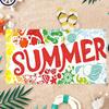 1 pièce Serviette de Plage Thème ÉTÉ Séchage Rapide Super Absorbante Convient pour la Natation Vacances à la Plage Piscine Salle de Sport Cadeau d'Été pour Amis