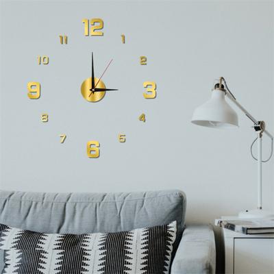 Zegar ścienny 3D DIY Nowoczesny design Zasilany bateryjnie Zegar ze świecącymi cyframi arabskimi Zegar dekoracyjny akrylowy