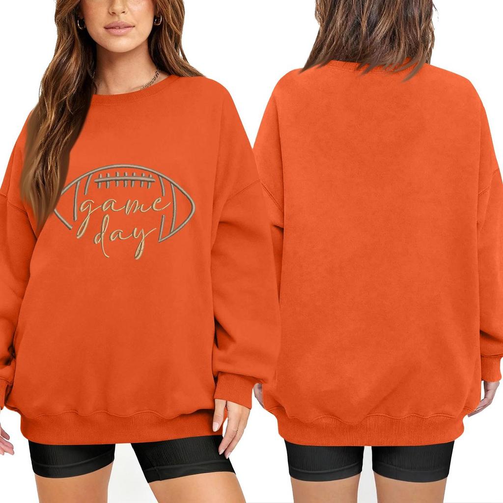 Unisex Lightweight Long Sleeve Neck Printed Pullover Sweatshirt for Men and Women