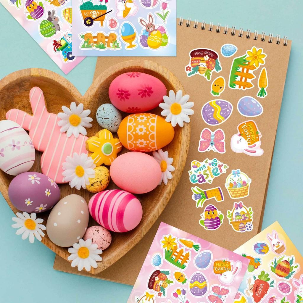 Adorable Cartoon Easter Parent Child Interactive Diy Puzzle Stickers Set For Kids