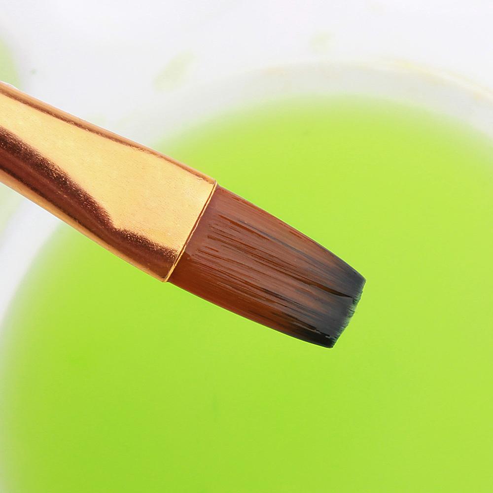 12 PCS Nylon Bristle Brush Set, Nylon Flat Brushes, Watercolor Brushes, Oil Paint, Artists, Amateur Acrylic Painting