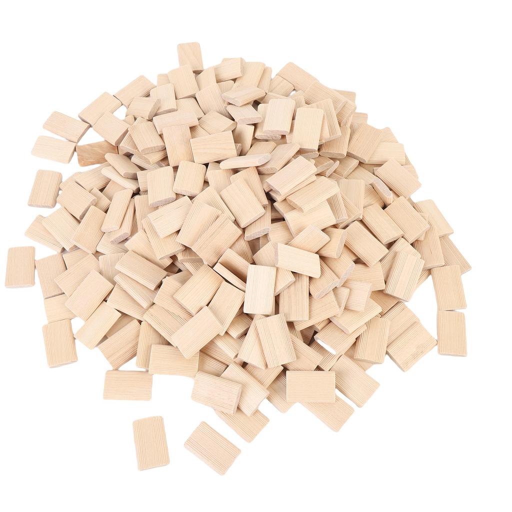 300PCS Woodworking Tenons High Hardness Beechwood Tenon Insertion Blocks for Handcraft Furniture Splicing