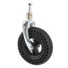 7 Inch Caster TPE Rubber Beehive Non Slip Solid Wheel Replacement for Cart Trolley Vehicles 75kg Load Capacity