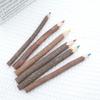 15CM Natural Wood Children's Drawing Pencil Set - Safe Wooden Pens in Six Colors with Thick Barrels