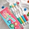 4-teiliges Candy-Gelstift-Set, süße Regenbogen-Milchschokolade, 0,5 mm Kugelschreiber, schnelltrocknende schwarze Tinte zum Schreiben