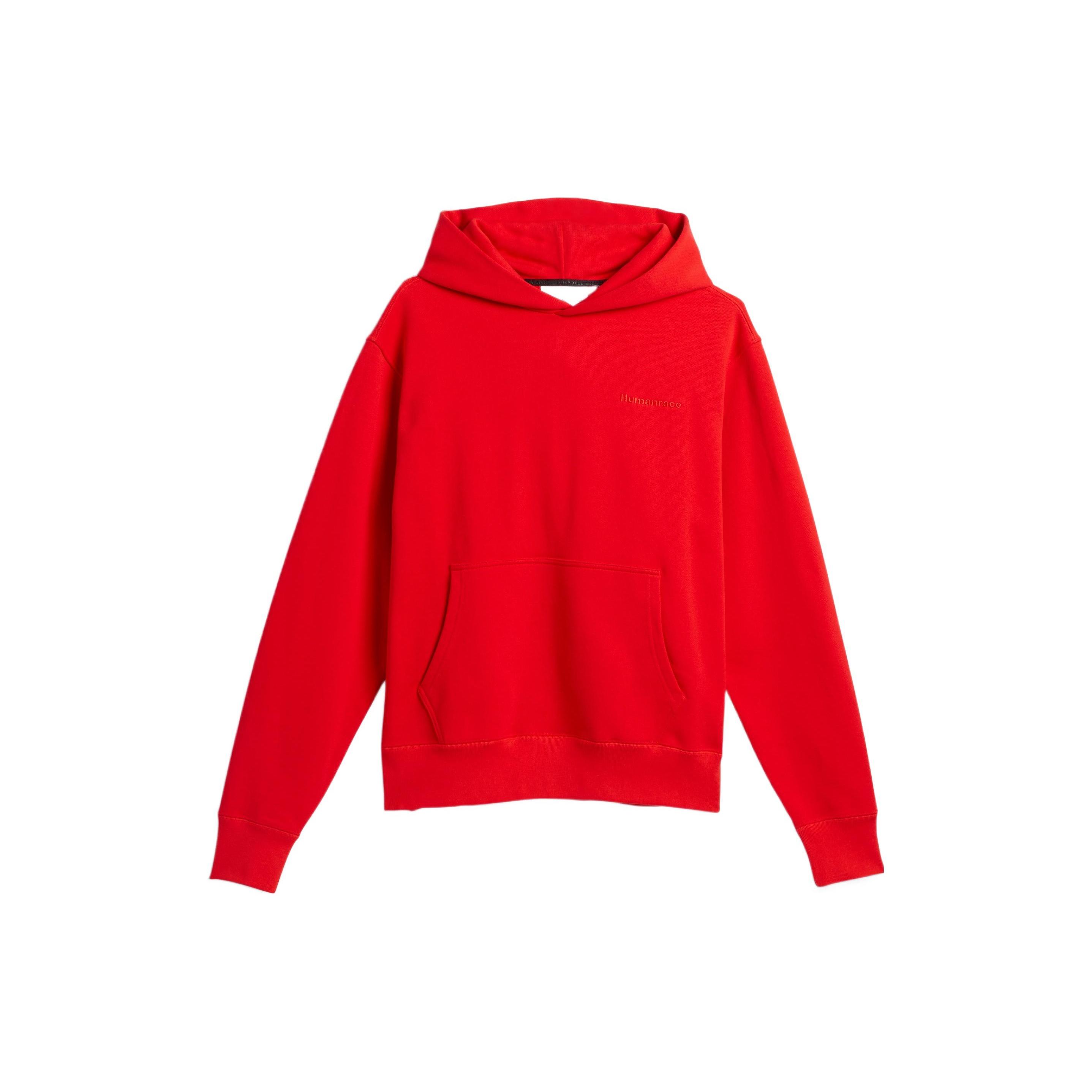 adidas x Pharrell Humanrace Small Logo Hoodie Red Men s HF9903 XS