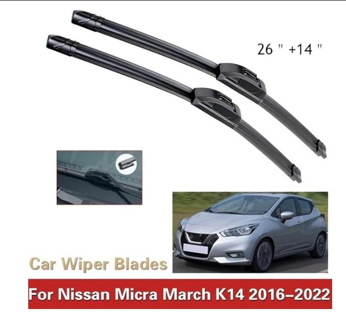 

For Nissan Micra March K14 2016-2025 26 + 14 Wipers Wipers Nissan Micra March K14 2016-2022 26+14