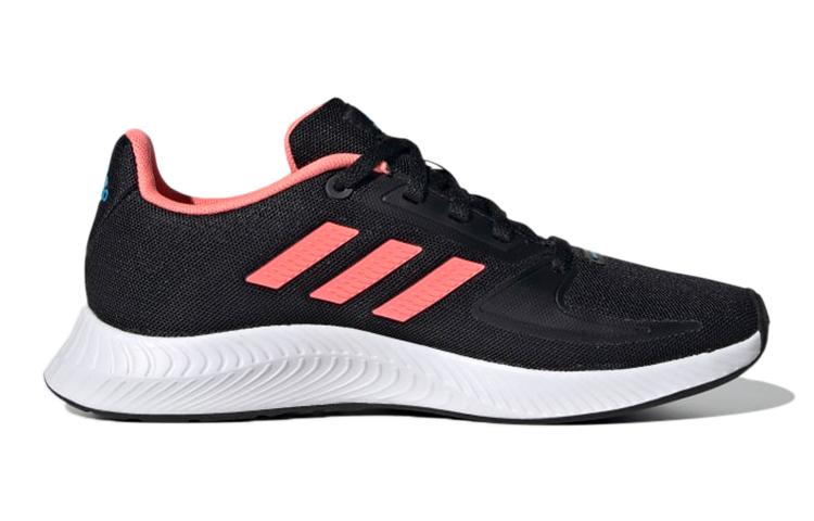 adidas Runfalcon 2.0 Comfortable Slip Resistant, Abrasion Resistant, Breathable Low Top Running Shoes Black Pink Kids' GX3537