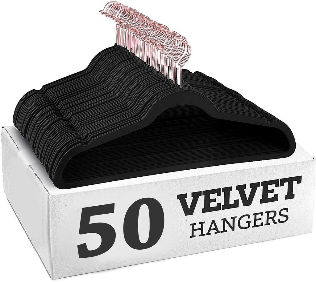 European & American Non-Slip Flocked Magic Wardrobe Clothes Hangers 