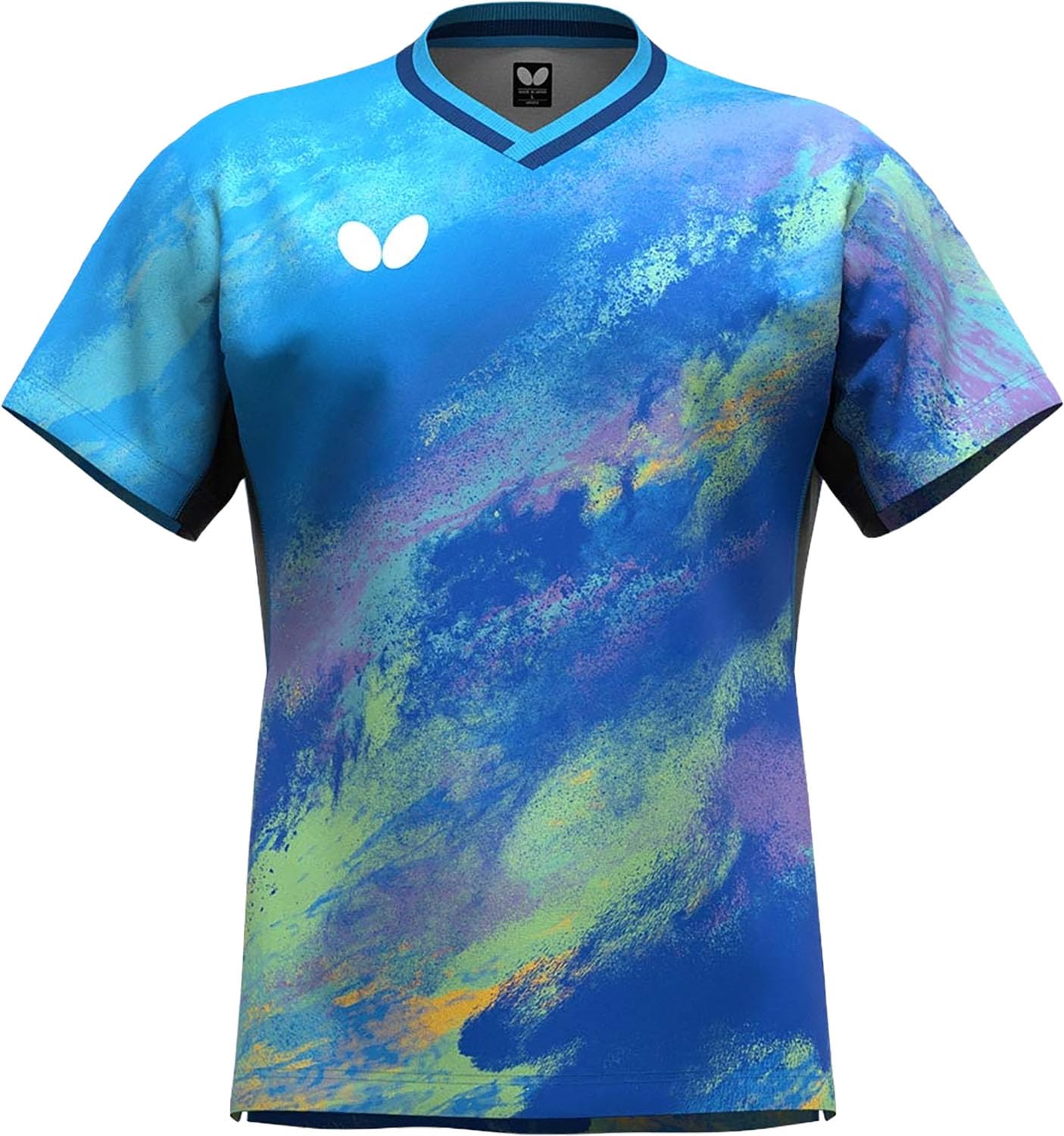 

Butterfly Table Tennis Game Euphinia JTTA Sky Size 47880 Shirt, Shirt, Moisture-wicking, Quick-drying, Stretchable, Approved, Unisex, Blue, O,