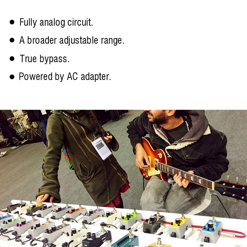 KOKKO FCP2 Compressor Sustainer Mini Effect Pedal Electric Guitar Accessory Aluminum Alloy Shell LED Indicator Compressor FCP2 Electric Guitar [Guitar