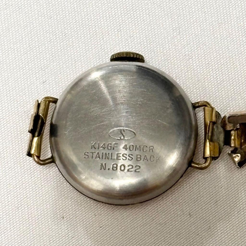 Used [] ORIENT STAROrient StarWhite x GoldN.8022Hand-wound watchWorking itemWorking itemGoodsTearing