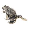 Brass Toads Miniature Figurine Antique Frogs Statue Ornament for Business Professional and Fengshuis Enthusiasts Gift