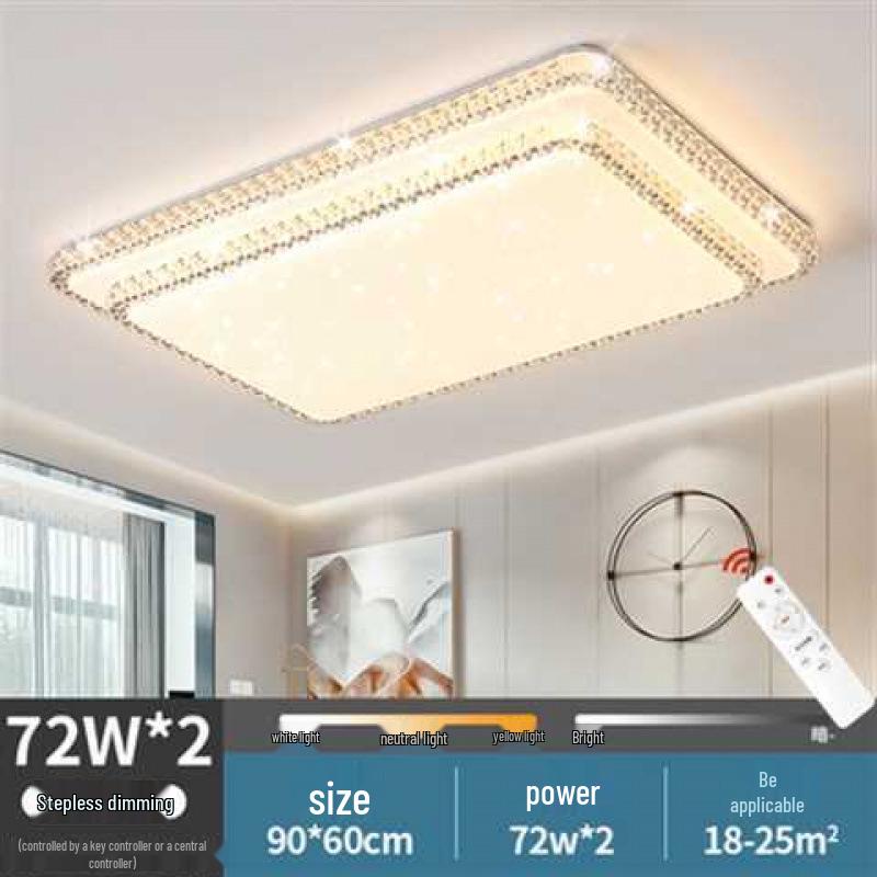 Modern Faux Crystal Round Ceiling Lamp Fixture for Living Room or Bedroom