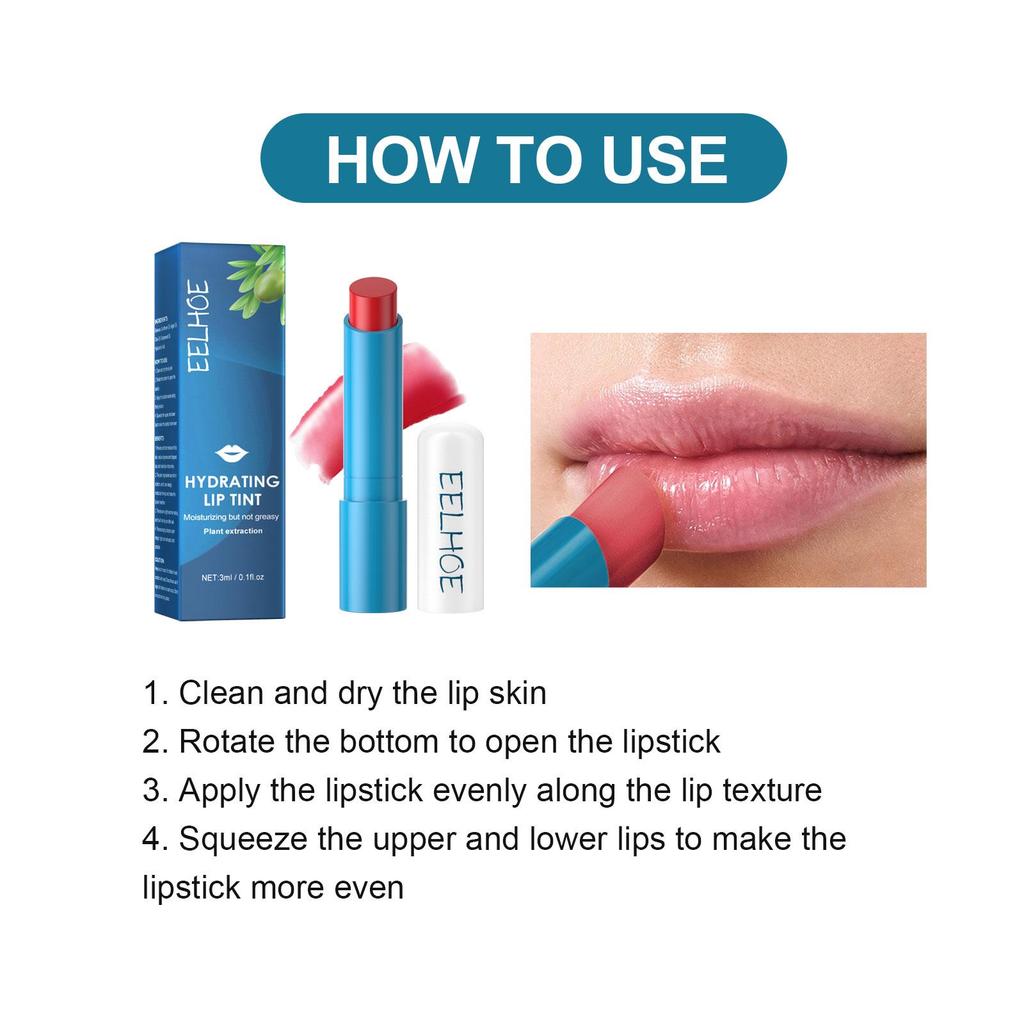 EELHOE Moisturizing Lip Gloss, Deeply Hydrates and Moisturizes, Repairs Lips, Prevents Dryness and Cracking, Nourishes and Protects Lips, 3ml