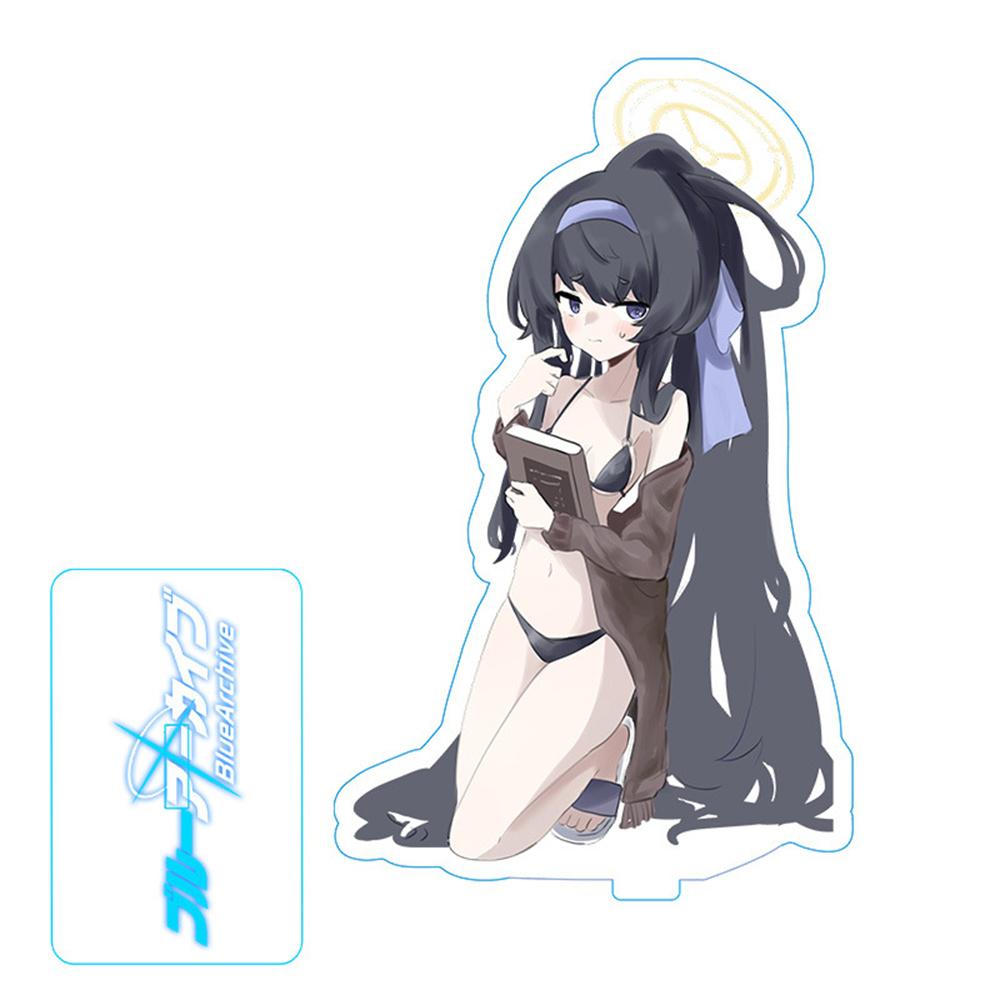 Hot Anime Blue Archive Takanashi Hoshino Cosplay Game Acrylic Action Figure Stand Model Toy Decor Prop Fans Collection Gift
