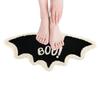 80x40cm Halloween Bat Door Mat Halloween Outdoor Bat Rug Goth Decor Absorbent Soft Carpet Seasonal Home Decorations for Bathroom