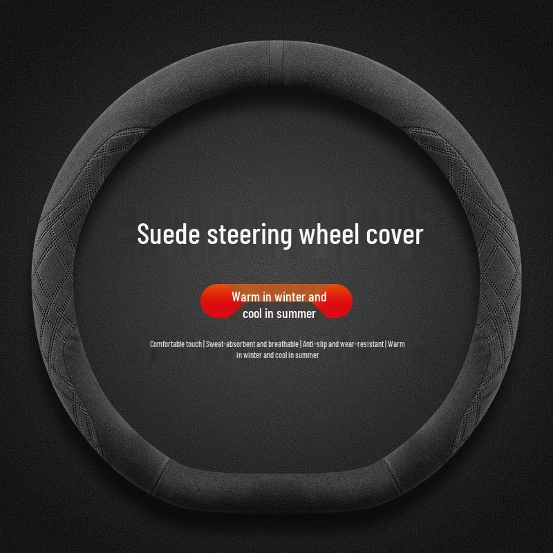 Ultra-thin Anti-slip Suede Steering Wheel Cover for 2026 Nissan N6/N7 Winter