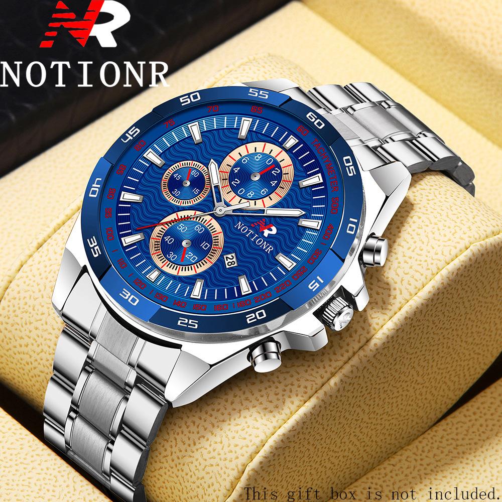 Men'S Stainless Steel Watch, Casual Simple Men'S Quartz Watch