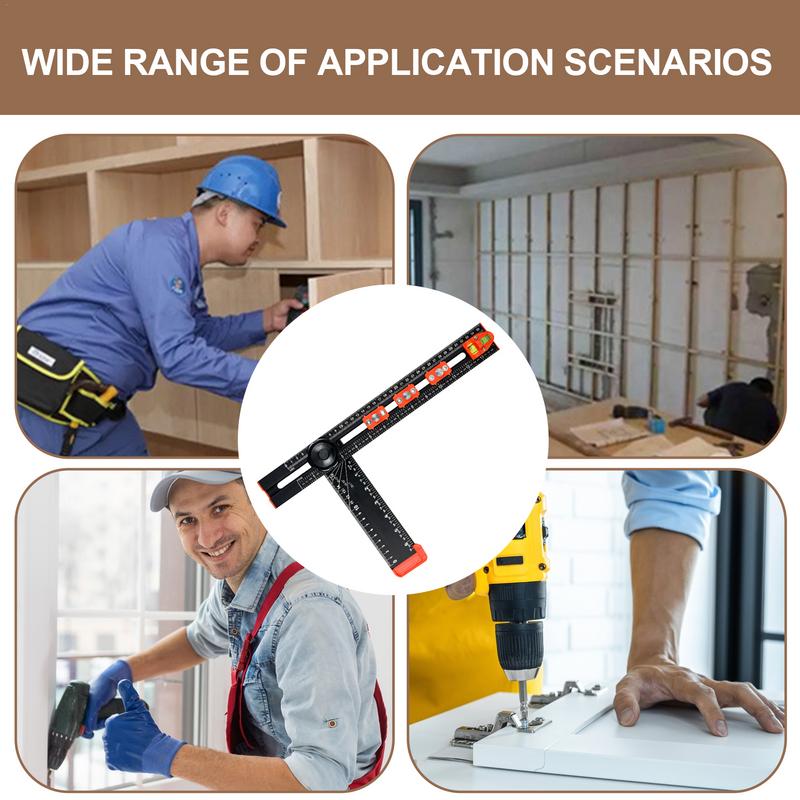 T Ruler For Crafting Woodworking Precision Drilling Tool Shelf Pin Drilling Jig Cabinet Hardware Clamp Cabinet Hole Drilling