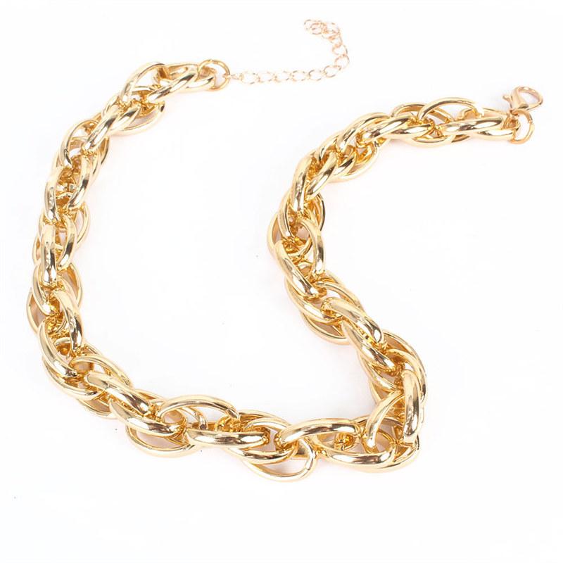 Punk Thick Chain Clavicle Chain for Women Fashion Necklace