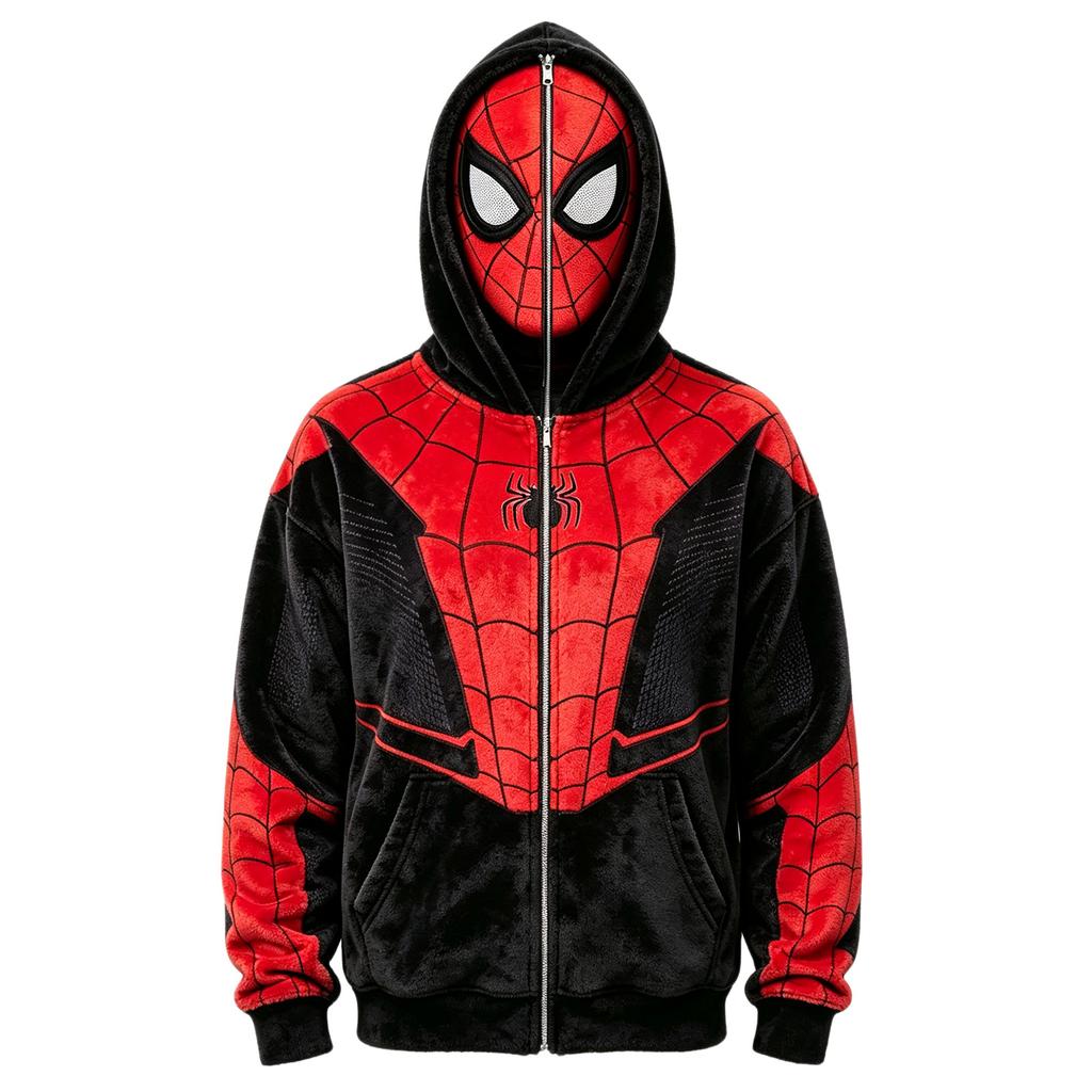 Funny Face Print Long Sleeve Hoodie for Adults and Kids