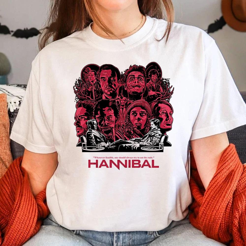Hannibal tshirt women summer Y2K comic t-shirts girl funny clothes