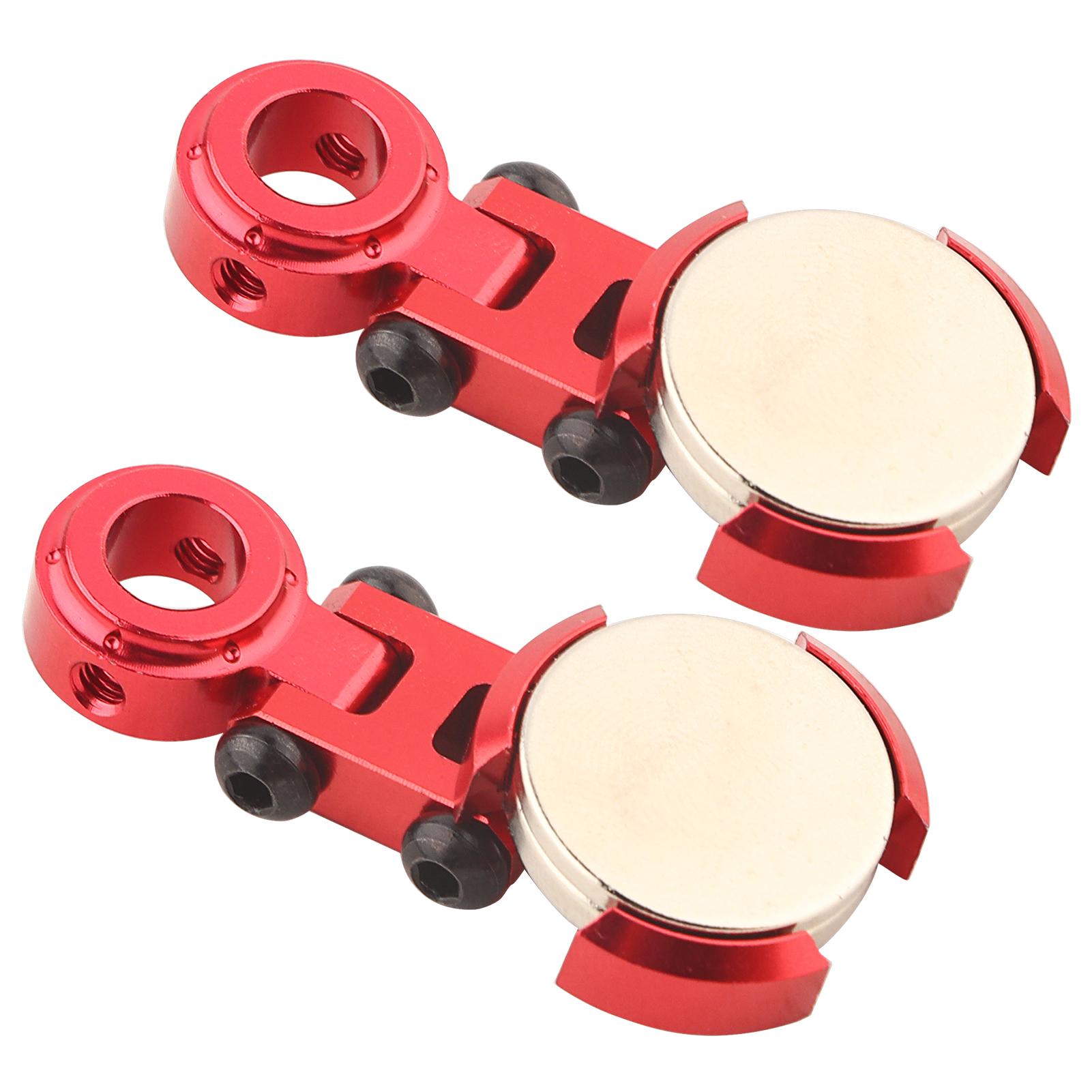 

2 шт. Аксесуари для моделей транспортних засобів, металеві магнітні невидимі кріплення для корпусу для автомобіля на радіоуправлінні (Темно-синій)