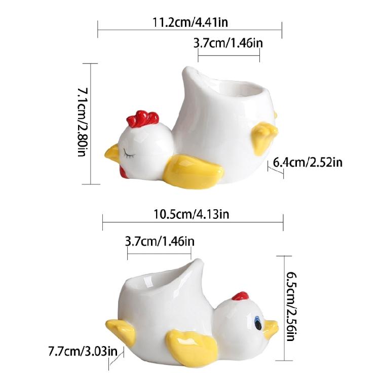 Chicken or Duck Porcelain Eggs Holders Durable And Easy To Clean Eggs Stand Ideal For Home Cooks And Food Enthusiasts