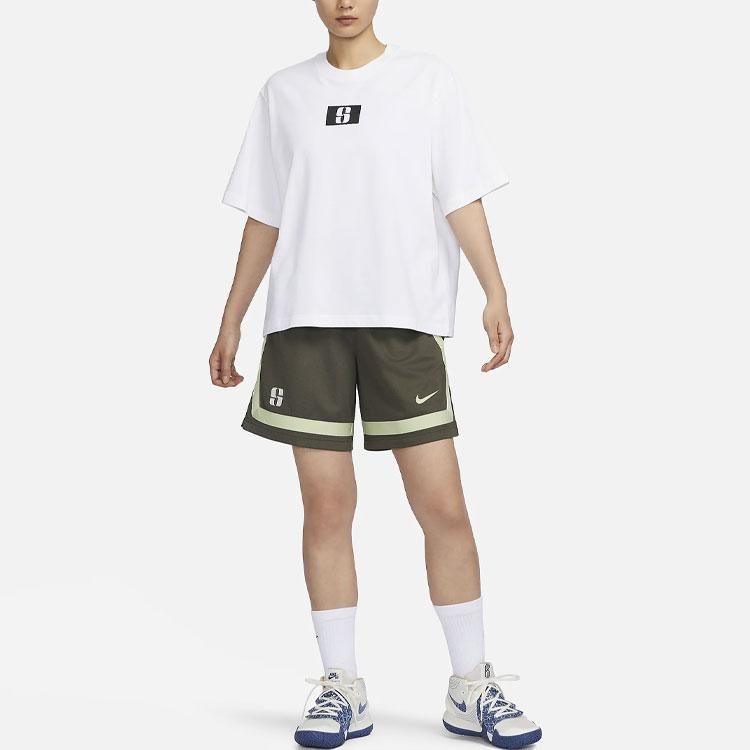 New Nike Basketball Shorts Women's Olive Green FB8426-325