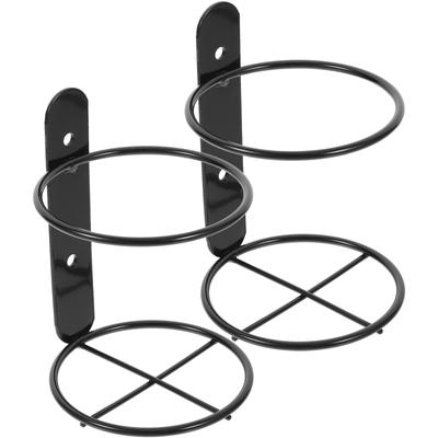 2 Pcs Wall Mounted Rack Racks Shelves Coolers Holder Stand Bottle for Bottles Rural