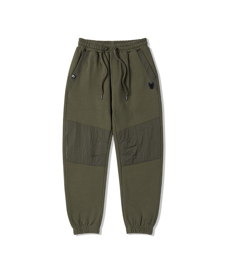 LIFEWORK Feature) L1 Woven Color Block Jogger Pants
