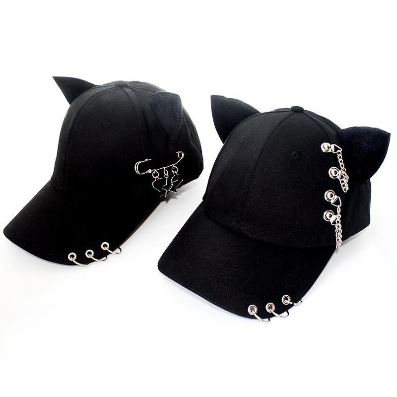 Metal Decor Baseball Hat With Sunshade For Street Style Looks