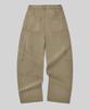Beodeonteu Utility Side Big Pocket Wide Pants [Beige]