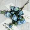 Rose Artificial Flower Bouquet For Wedding Decorations And Photography Props