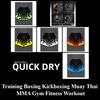 Shorts Fire Flame White Blue Green 3D Print Training Muay Thai Kickboxing Boxing MMA Unisex Sport Gym Fitness Workout Quick Dry Elastic Waist