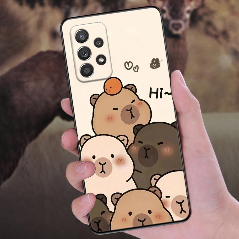 Capybara Niedliche Handyhülle Für Samsung Galaxy A57 A56 A37 A55 A36 A26 A54 A52 A35 A34 A25 A17 A16 A15 A07 A06 Weiche Silikonhülle