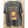 Sepultura Music Metal Band Vintage 90's Charcoal Unisex T-shirt Reprint Men Summer Men's T-Shirt Crew Neck Cotton Tee